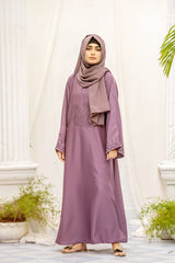 Jade Open Sleeves Abaya-Opera Mauve